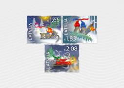 Latvijas Pasts releases Christmas series stamps designed by the artist Ludis Danilāns