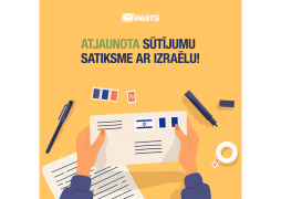 Latvijas Pasts resumes the flow of postal items with Israel 