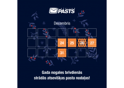 Some post offices will be open during the year-end holidays; pensions and benefits will be paid on an earlier date 