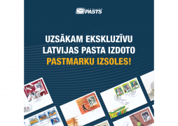 Latvijas Pasts is holding a unique auction of sports stamp releases with exclusive autographs by athletes