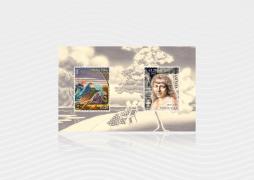 Latvijas Pasts releases a stamp block dedicated to Hilda Vīka in the series Outstanding Latvian Artists