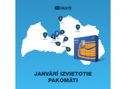 Latvijas Pasta network now includes more than 120 parcel lockers, with 11 lockers added in January 2023