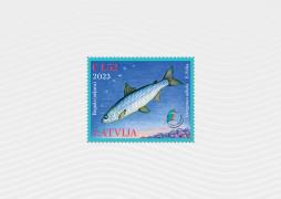Latvijas Pasts in collaboration with the Latvian Fund for Nature dedicates a stamp to the vendace, a rare and protected fish species 