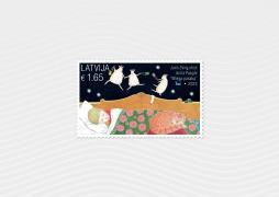 Latvijas Pasts releases a new stamp in the series Fairy Tales of the World – it features Sleep Fairy Tale by Juris Zvirgzdiņš and Anita Paegle 