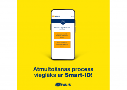 Authorisations for customs clearance of postal items can be submitted via Smart-ID in the Latvijas Pasts app atmuito.pasts.lv