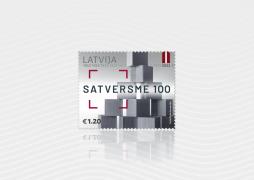 Latvijas Pasts izdod pastmarku par godu Latvijas Republikas pamatlikuma – Satversmes – simtgadei 