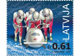 Latvijas Pasts velta pastmarku bobslejam, atbalstot Latvijas sportistus XXIII Ziemas Olimpiskajās spēlēs