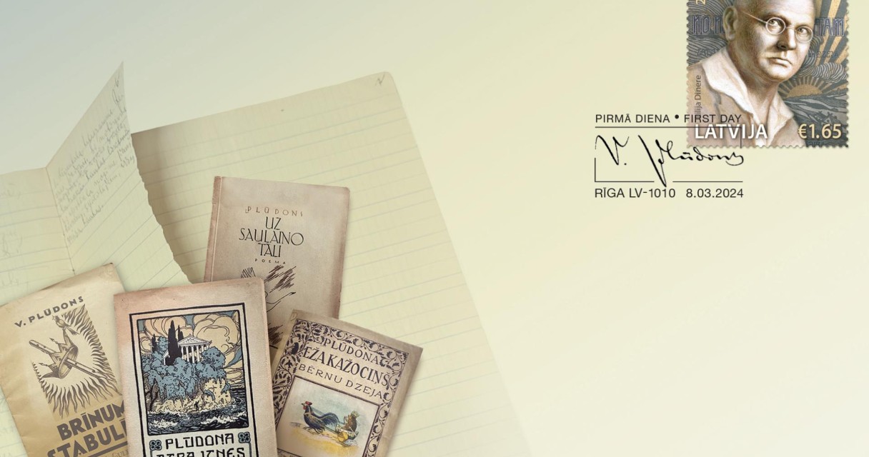 Aploksne_Pludons_2024 "Latvijas Pasts" izdod pastmarku par godu Viļa Plūdoņa 150. jubilejai