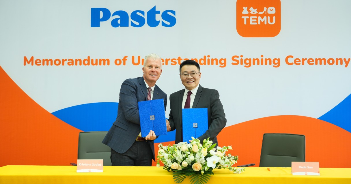 “Temu” un “Latvijas Pasts” paraksta vienošanos par vietējo pārdevēju atbalstu Latvijā “Temu” un “Latvijas Pasts” paraksta vienošanos par vietējo pārdevēju atbalstu Latvijā