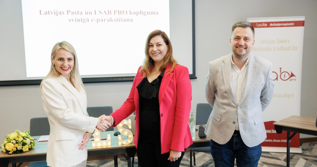LP LSAB PRO 3 "Latvijas Pasts" un Latvijas Sakaru darbinieku arodbiedrība "PRO" paraksta jaunu Darba koplīgumu