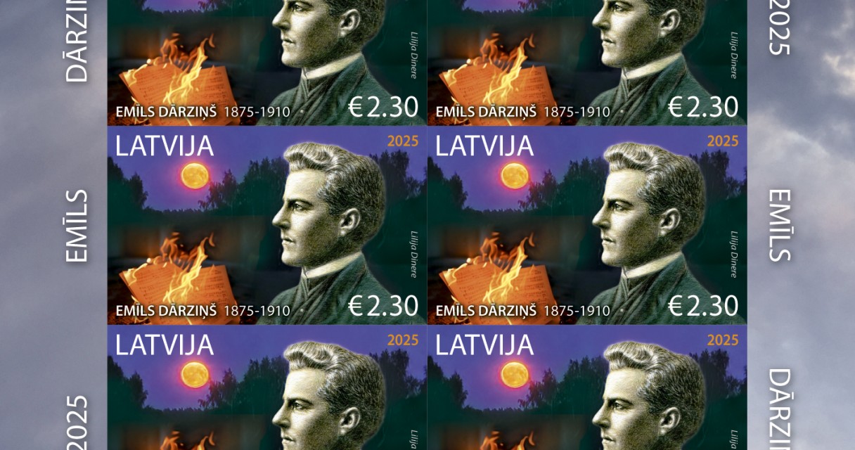  “Latvijas Pasts” velta pastmarku Emīlam Dārziņam 