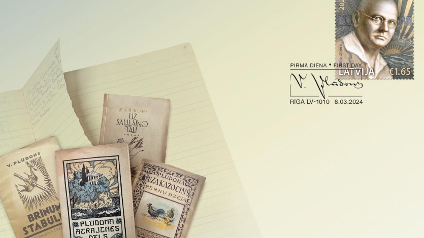 Aploksne_Pludons_2024 "Latvijas Pasts" izdod pastmarku par godu Viļa Plūdoņa 150. jubilejai
