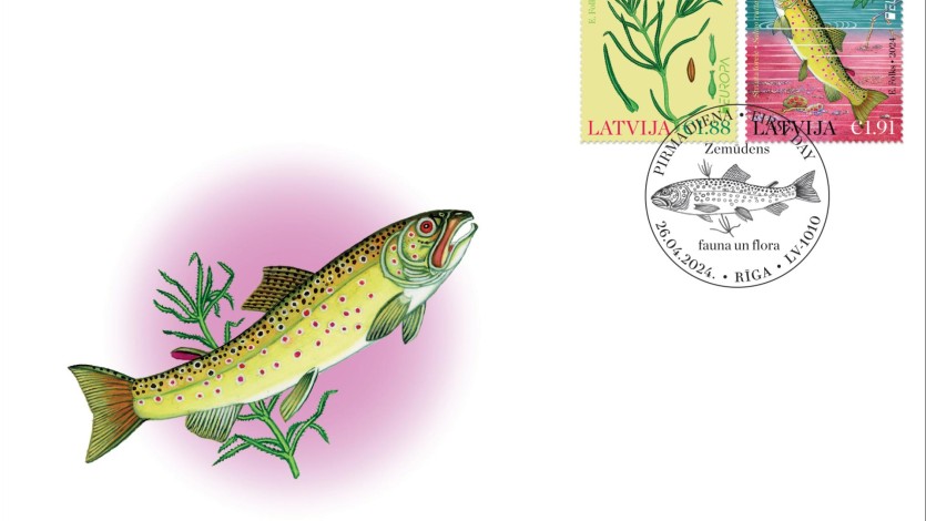 Eiropa2024_aploksne This year’s stamps in joint Europa series feature protected underwater flora and fauna