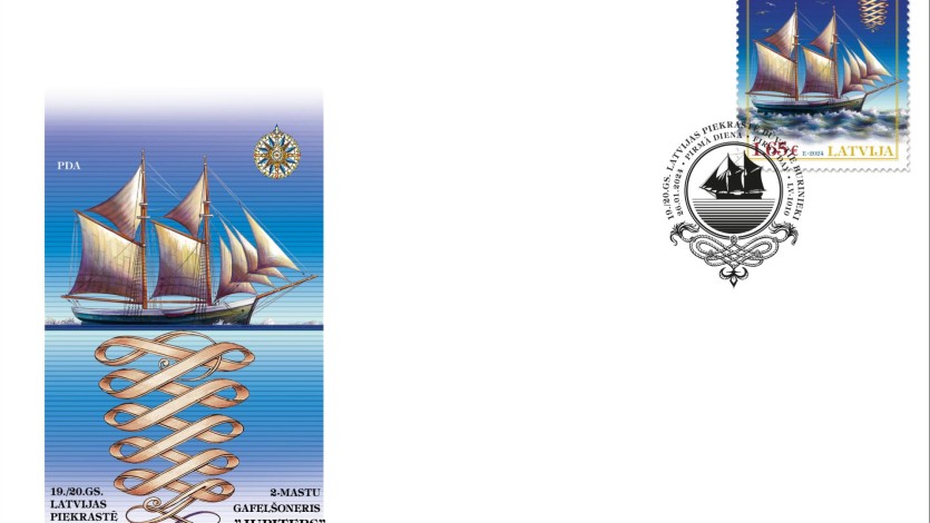 Aploksne_kugi_Jupiters_2024 "Latvijas Pasts" izdod pastmarku vēsturisko kuģu sērijā