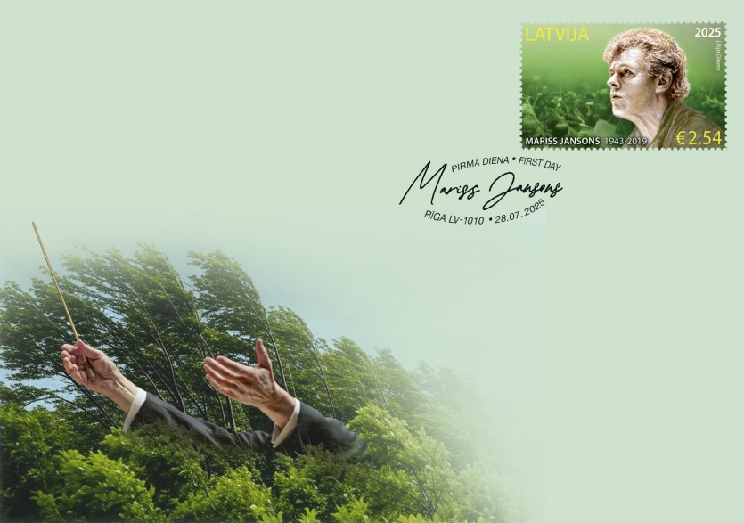 aploksne M.J presei RGB Postage Stamp Honours Mariss Jansons’ Legacy in Latvia and Worldwide