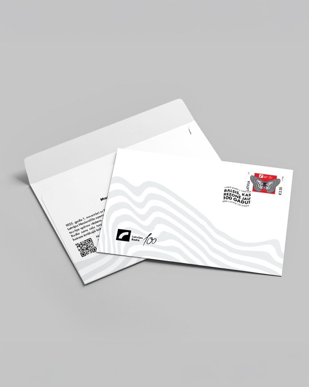 LR100_3 īpašā diziana aploksne ar jauno pastmarku