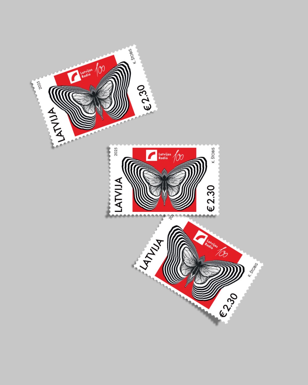 īpašā diziana aploksne ar jauno pastmarku