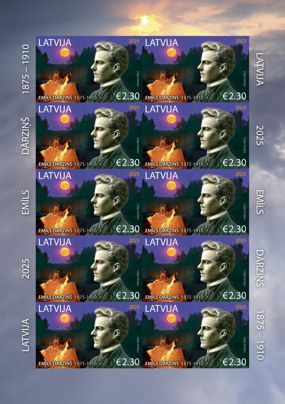 E_Dārziņš_pastmarka pastmarka Dārziņam