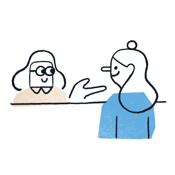 Cilveki1 Ilustrācija ar klientu