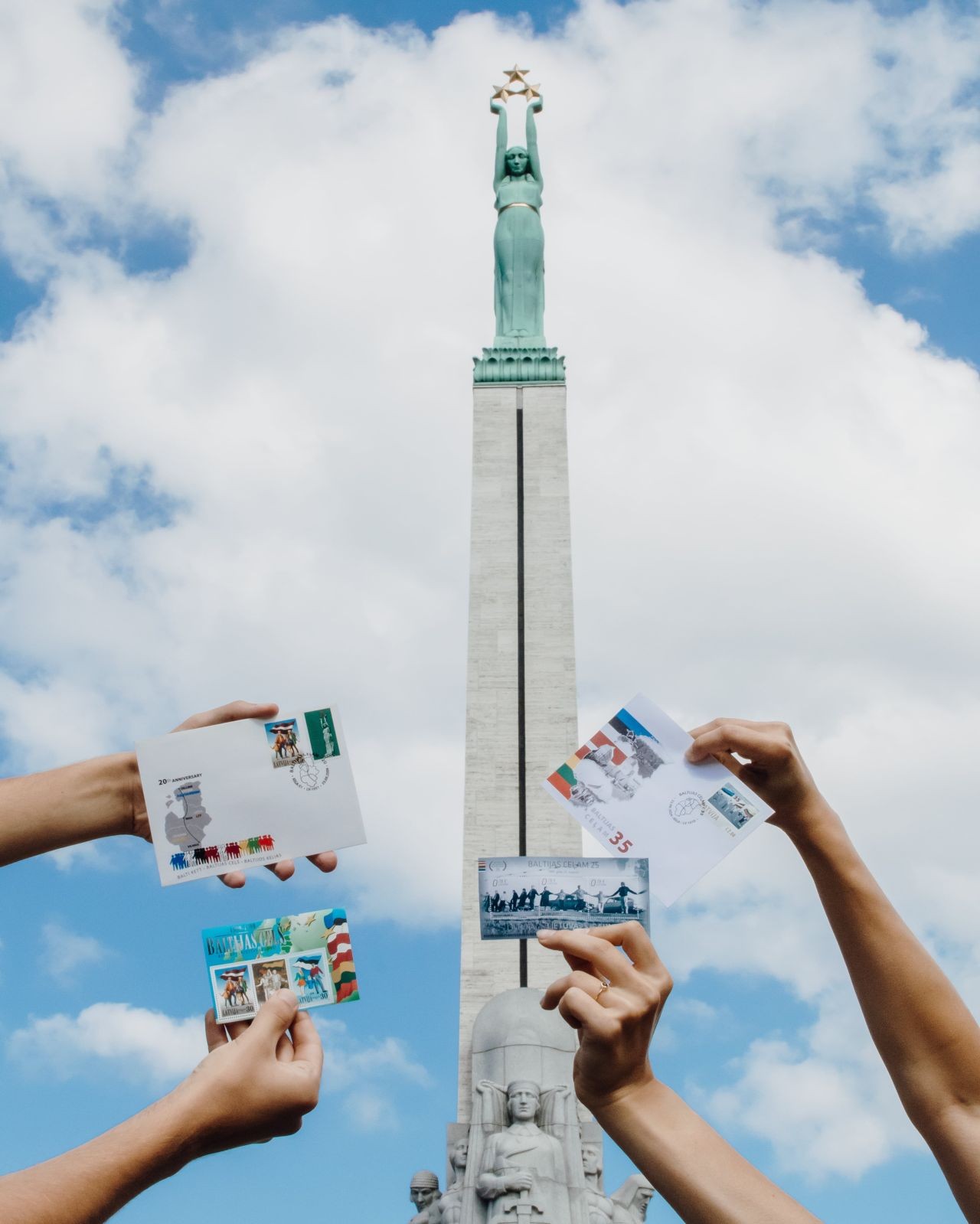 Brīvības piemineklis_pastmarkas Filatēlija