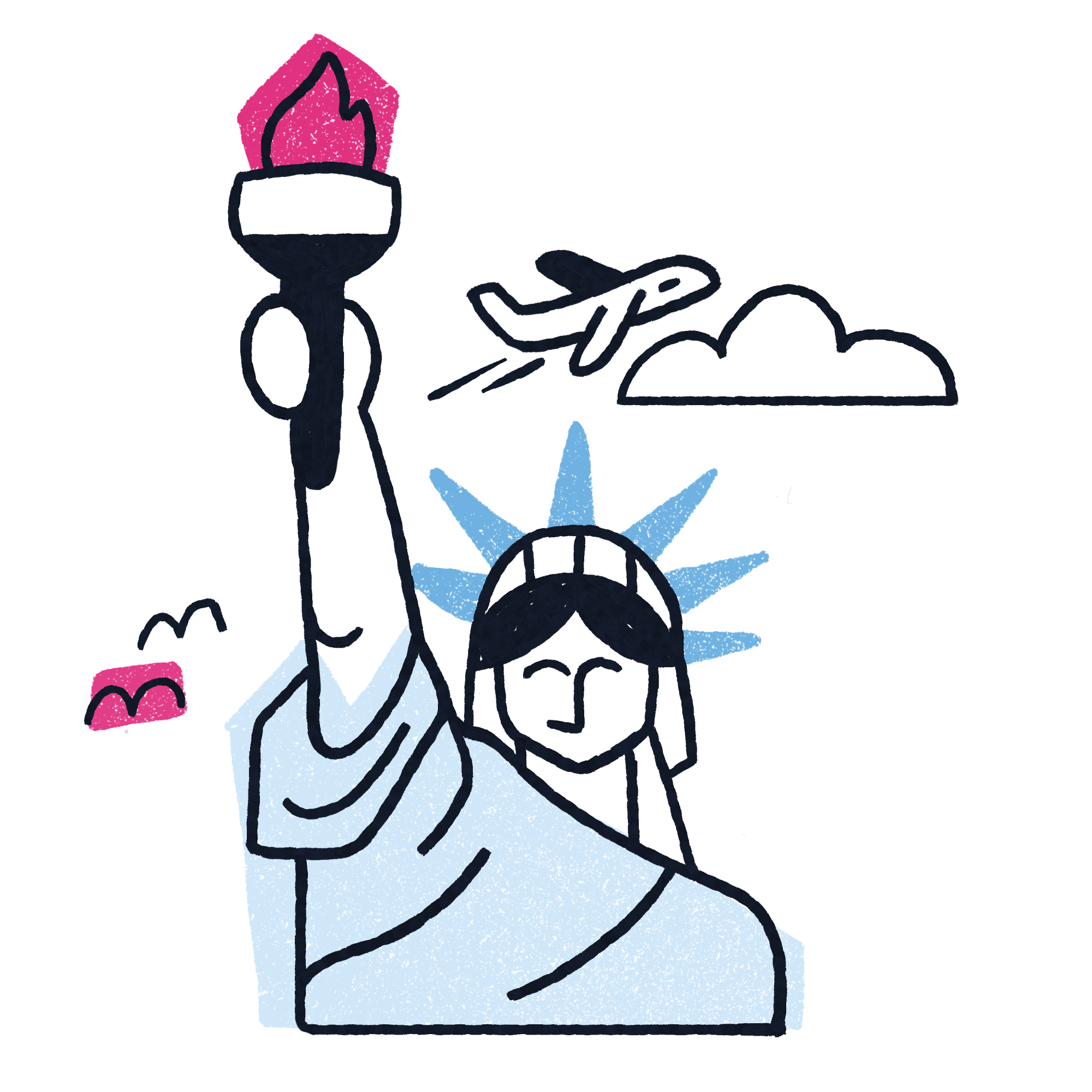 Illustration of Statue of Liberty