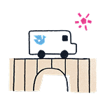 Illustration Izsniegšanai ar kurjeru