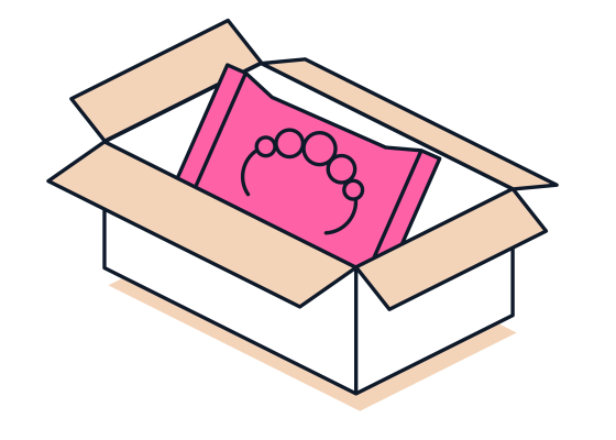 Tehniskas_ilustracijas_Pareiza mazo priekšmetu iepakošana Pakas ilustrācija