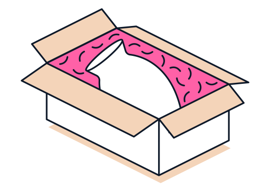 Tehniskas_ilustracijas_Trausli priekšmeti jāiepako atsevišķi Pakas ilustrācija