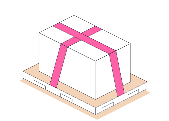 Tehniskas_ilustracijas_Nodrošini sūtījuma stabilitāti Paletes ilustrācija